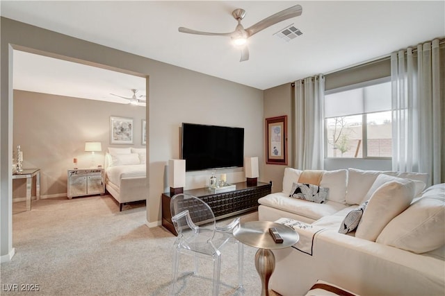 4336 Guava Ct Unit 0, Las Vegas, NV 89135 - living area featuring ceiling fan and light carpet