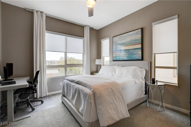 4336 Guava Ct Unit 0, Las Vegas, NV 89135 - carpeted bedroom with a desk and a ceiling fan