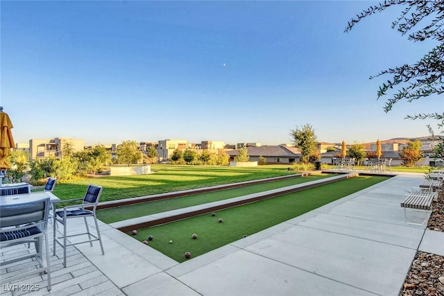 4336 Guava Ct Unit 0, Las Vegas, NV 89135 - view of community featuring a bocce ball area, a residential view, and a lawn