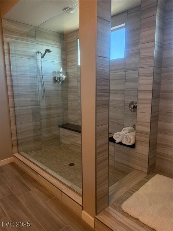4336 Guava Ct, Las Vegas, NV 89135 - bathroom featuring a walk in shower and tile patterned floors