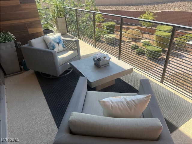 4336 Guava Ct, Las Vegas, NV 89135 - balcony with an outdoor hangout area