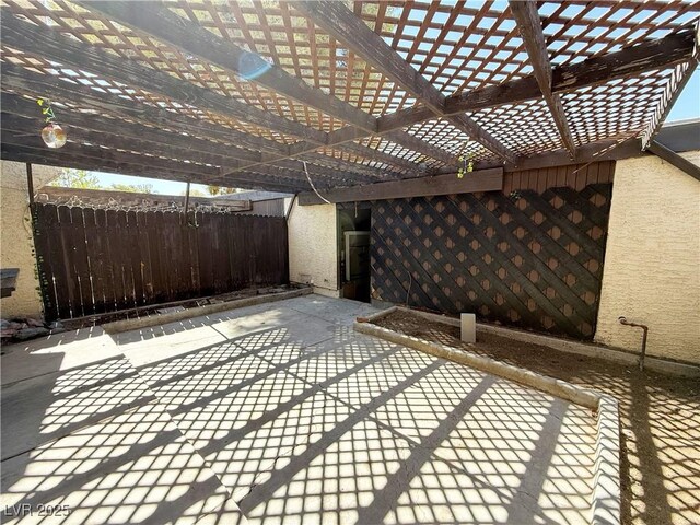 3270 Liahona Way, Las Vegas, NV 89121 - wooden deck featuring a patio area and a pergola