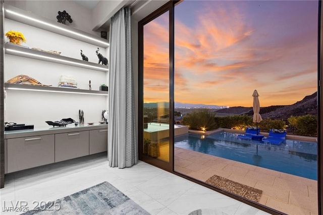 387 Solitude Peak Ln, Henderson, NV 89012 - doorway featuring light marble finish floors