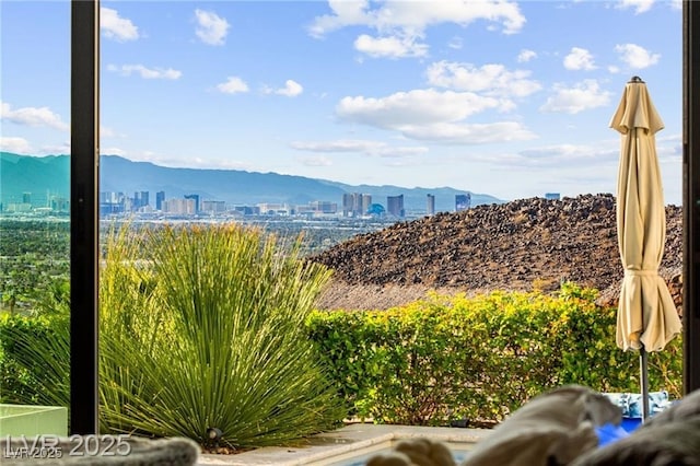 387 Solitude Peak Ln, Henderson, NV 89012 - mountain view with nearby urban area