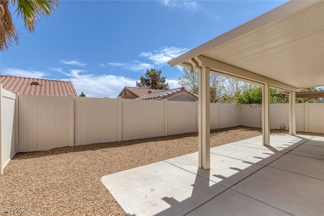 4828 Marco Polo St, North Las Vegas, NV 89031 - fenced backyard with a patio
