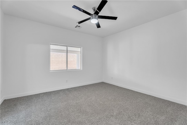 9047 Harbor Wind Ave, Las Vegas, NV 89178 - carpeted empty room with baseboards and a ceiling fan