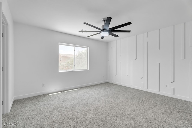 9047 Harbor Wind Ave, Las Vegas, NV 89178 - carpeted empty room featuring ceiling fan and baseboards