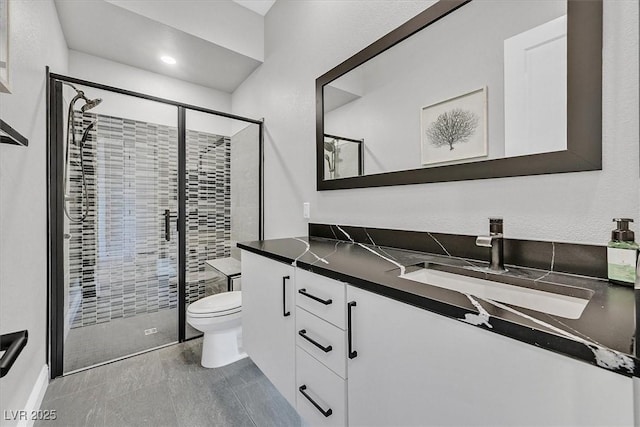 112 Springbough Ln, Las Vegas, NV 89138 - full bathroom with vanity and a shower stall
