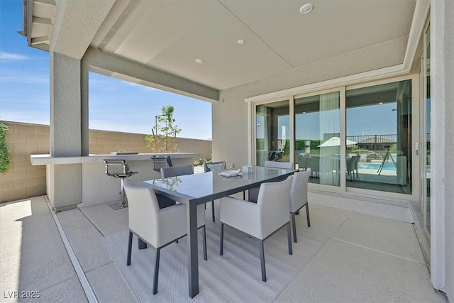 112 Springbough Ln, Las Vegas, NV 89138 - view of patio / terrace featuring outdoor dining area