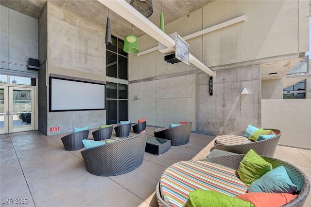 353 E Bonneville Ave Unit 449, Las Vegas, NV 89101 - view of patio / terrace featuring outdoor lounge area and french doors