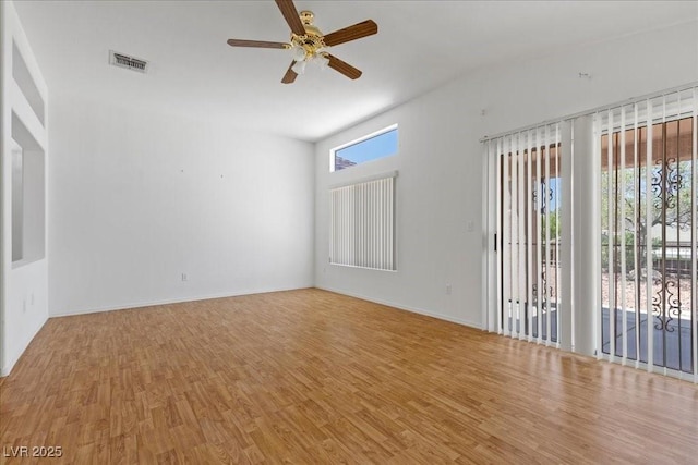 2154 Eagle Sticks Dr, Henderson, NV 89012 - empty room featuring a ceiling fan and wood finished floors