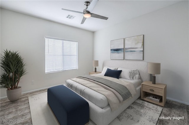 545 Thea St Unit 1315, Henderson, NV 89052 - carpeted bedroom featuring a ceiling fan and baseboards