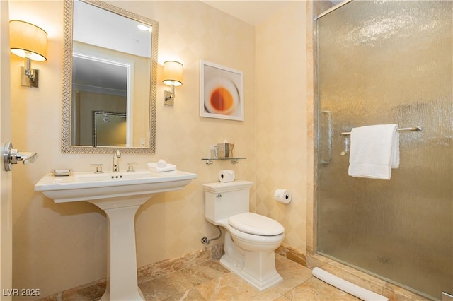 2000 Fashion Show Dr Unit 5022, Las Vegas, NV 89109 - bathroom with toilet and a stall shower