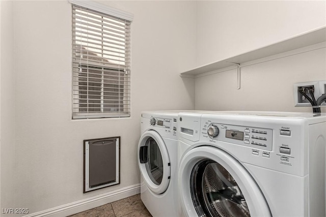 1034 Fish Pond Ave, Henderson, NV 89014 - washroom with separate washer and dryer and tile patterned floors