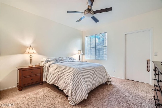 9050 Warm Springs Rd Unit 2050, Las Vegas, NV 89148 - carpeted bedroom with ceiling fan and baseboards