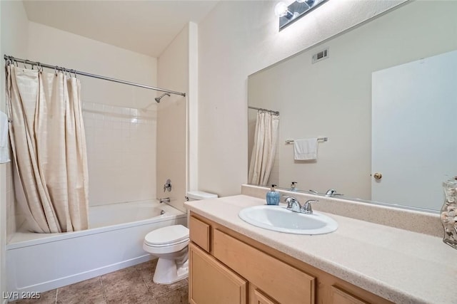 9050 Warm Springs Rd Unit 2050, Las Vegas, NV 89148 - full bathroom with vanity, shower / bath combo, and tile patterned floors