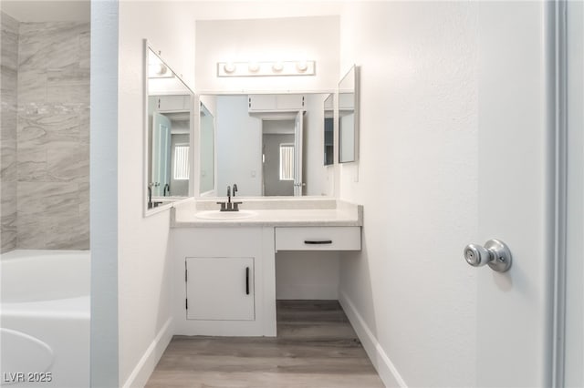 3151 Soaring Gulls Dr Unit 2180, Las Vegas, NV 89128 - full bath with wood finished floors and vanity