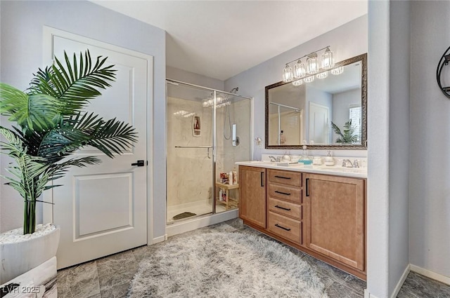 2370 Via Firenze, Henderson, NV 89044 - full bathroom with a stall shower and double vanity