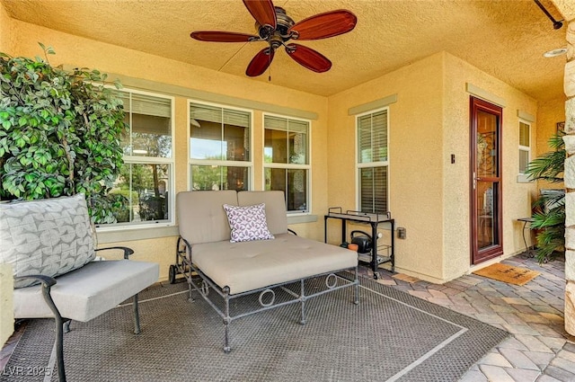 2370 Via Firenze, Henderson, NV 89044 - view of patio / terrace featuring a ceiling fan