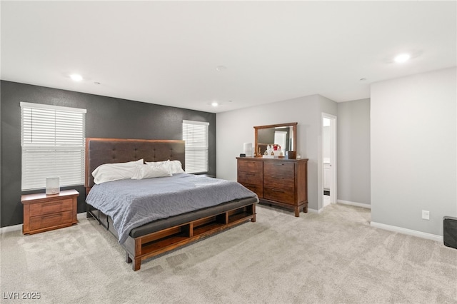 2833 Sangro Ct, Henderson, NV 89044 - bedroom featuring light carpet and recessed lighting