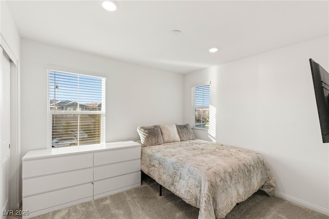 2833 Sangro Ct, Henderson, NV 89044 - bedroom featuring carpet floors, recessed lighting, and a closet