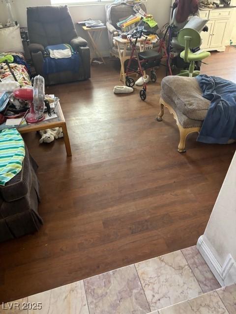 9940 Trailing Vine St, Las Vegas, NV 89183 - living area featuring wood finished floors