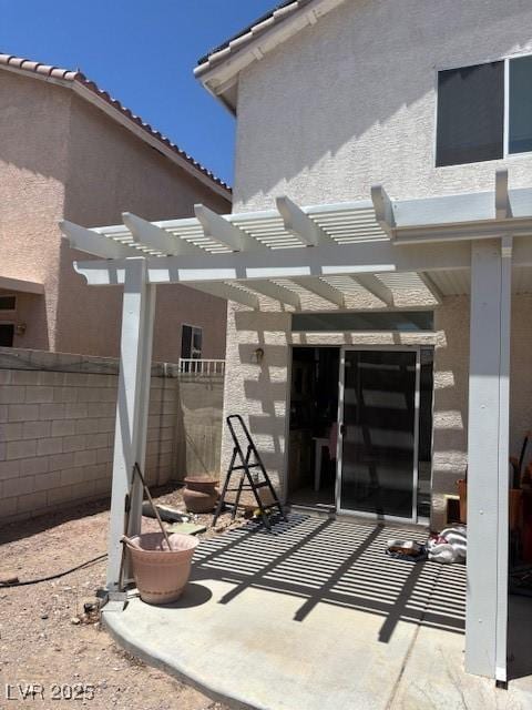 9940 Trailing Vine St, Las Vegas, NV 89183 - view of patio with a pergola