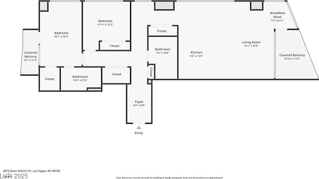 4575 Dean Martin Dr Unit 1112, Las Vegas, NV 89103 - view of room layout