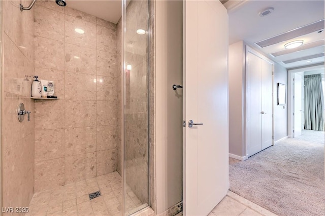 4575 Dean Martin Dr Unit 1112, Las Vegas, NV 89103 - full bathroom with a shower stall and tile patterned floors