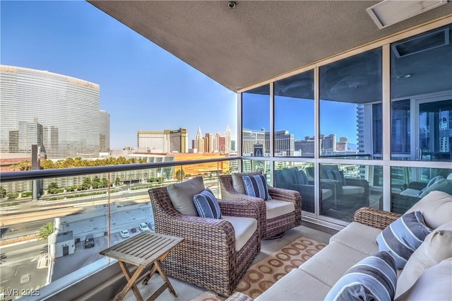 4575 Dean Martin Dr Unit 1112, Las Vegas, NV 89103 - balcony featuring a skyline view