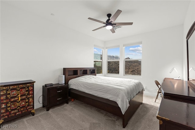 2004 Peaceful Mesa Ct, Henderson, NV 89052 - carpeted bedroom with ceiling fan