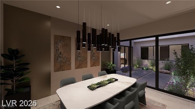 611 Grand Rim Dr, Henderson, NV 89012 - dining area with recessed lighting