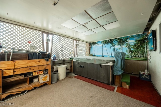 6513 Hyde Ave, Las Vegas, NV 89107 - miscellaneous room featuring carpet and healthy amount of natural light