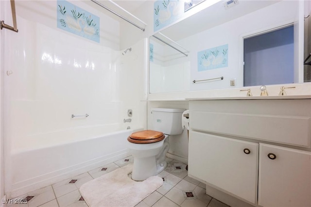 6513 Hyde Ave, Las Vegas, NV 89107 - full bath featuring tile patterned floors, vanity, and bathtub / shower combination