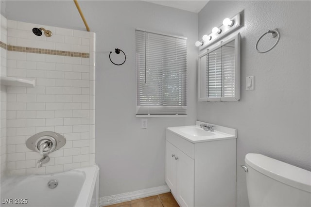 75 N 27th St, Las Vegas, NV 89101 - bathroom featuring vanity, washtub / shower combination, and tile patterned flooring