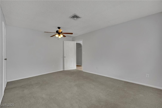 75 N 27th St, Las Vegas, NV 89101 - unfurnished room with a ceiling fan, carpet flooring, and a textured ceiling