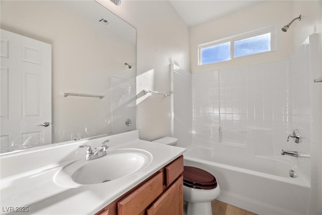 5338 Lignum Ave, Pahrump, NV 89061 - bathroom featuring vanity and tub / shower combination