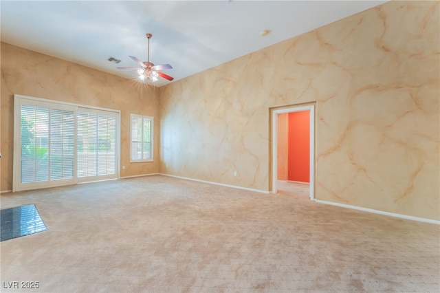 10037 Summer Oak Ln Unit 102, Las Vegas, NV 89134 - unfurnished room featuring ceiling fan and carpet floors