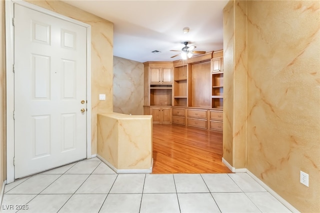 10037 Summer Oak Ln Unit 102, Las Vegas, NV 89134 - entrance foyer featuring light tile patterned floors and ceiling fan