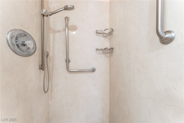 10037 Summer Oak Ln Unit 102, Las Vegas, NV 89134 - bathroom view of a marble finish shower