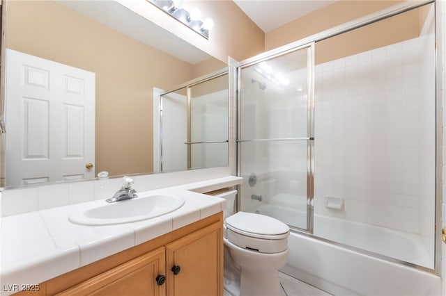 10037 Summer Oak Ln Unit 102, Las Vegas, NV 89134 - bathroom featuring vanity and shower / bath combination with glass door