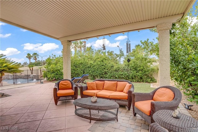 2010 Catalina Marie Ave, Henderson, NV 89074 - view of patio featuring an outdoor living space
