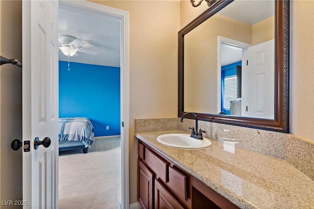 2010 Catalina Marie Ave, Henderson, NV 89074 - ensuite bathroom with vanity and ceiling fan