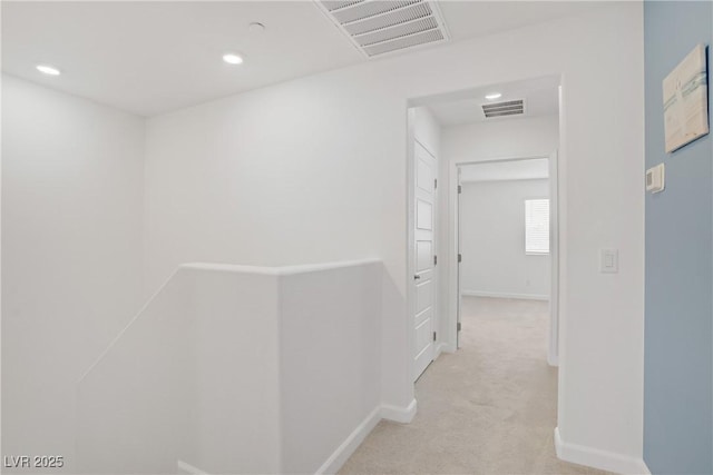 3621 Arcadian Sea St, Las Vegas, NV 89106 - hall with light carpet and recessed lighting