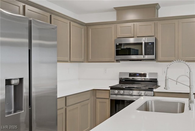 3621 Arcadian Sea St, Las Vegas, NV 89106 - kitchen with appliances with stainless steel finishes and light countertops