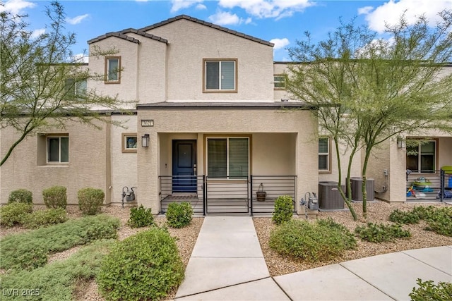 3621 Arcadian Sea St, Las Vegas, NV 89106 - view of front of home featuring a porch and stucco siding