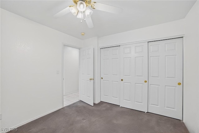 114 Tamarack Dr, Henderson, NV 89002 - unfurnished bedroom with carpet, a closet, and a ceiling fan