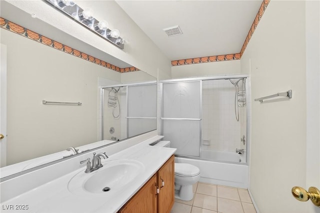 114 Tamarack Dr, Henderson, NV 89002 - full bathroom with vanity, tile patterned flooring, and combined bath / shower with glass door