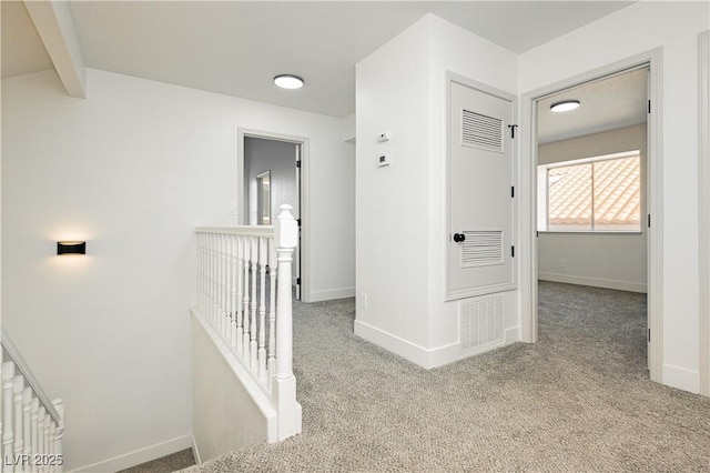 2107 Fountain Springs Dr, Henderson, NV 89074 - corridor featuring an upstairs landing and carpet floors