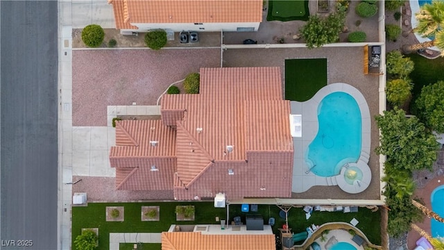 2107 Fountain Springs Dr, Henderson, NV 89074 - aerial view of a pool